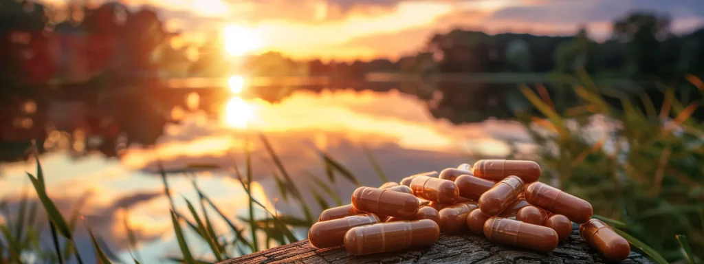a breathtaking sunset casts vibrant hues of orange and pink across a tranquil lake, reflecting the stunning colors in a serene and picturesque scene.